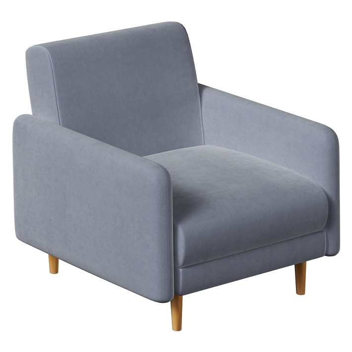 Кресло-кровать релакс CHAIRMAN ЛАРС велюр Formula 998 серый