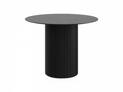 Стол обеденный OgogoHome Mono Stripe D100/D44/H75 черный 948099