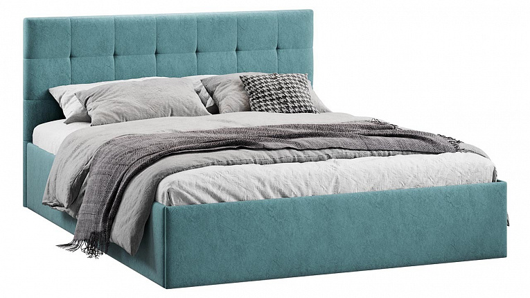 Кровать 140х200 Джоли ТриЯ микровелюр Wellmart Indigo