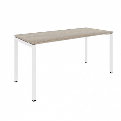 Стол офисный MULTI-OFFICE СТИЛ (Steel) 160х70х76 дуб светлый / белый