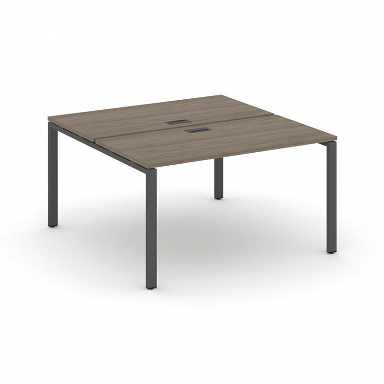 Рабочая станция двухсторонняя 1580*1432 Рива Стайл Проджект (П-образный м/к) SN-6P.DRS-014 Вяз Благородный / Антрацит
