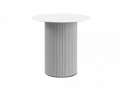 Стол обеденный OgogoHome Mono Stripe D80/D44/H75 966137 белый