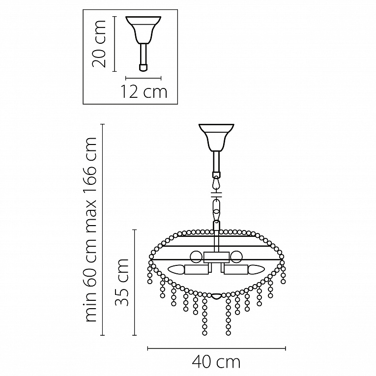 Подвесная люстра Lightstar Classic 700090