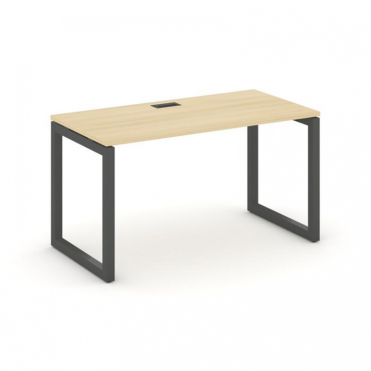Стол офисный 1380*800 Рива Стайл Проджект (О-образный м/к) SN-5O.SP-023 Акация Лорка / Антрацит