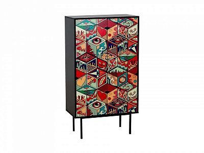 Шкаф 2-дверный OgogoHome Boho Color 599522