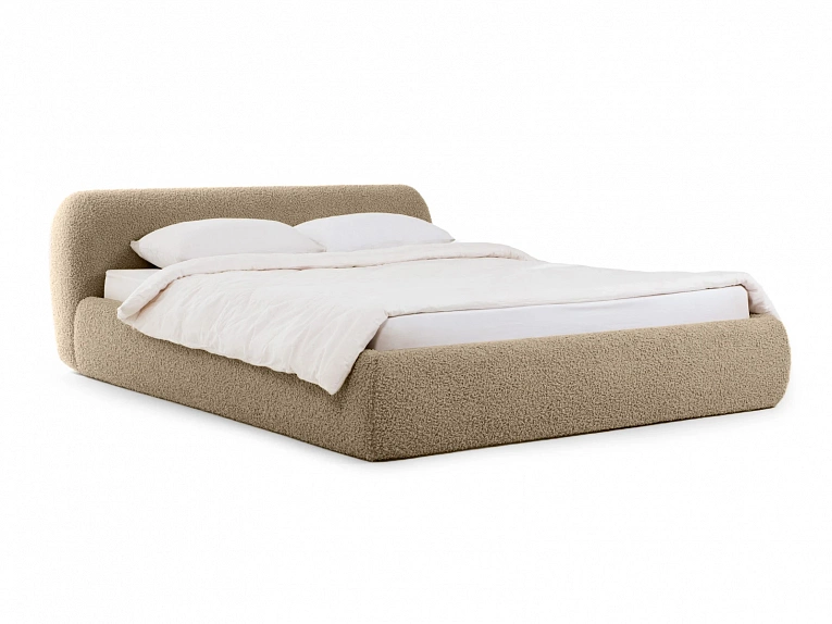 Кровать OgogoHome Sintra 160х200 (букле) бежевый 888058